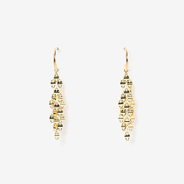 【WEB限定】K10 イエローゴールド フック ピアス