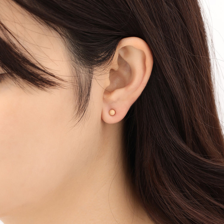 ESTELLE エステール 【Ear Jewelry】K18 イエローゴールド ピアス（4.0mm） イエローゴールド