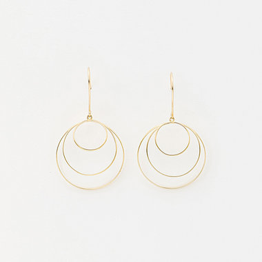 【WEB限定】K5 イエローゴールドメッキ フック ピアス