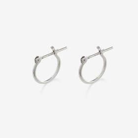 【Ear Jewelry】プラチナ フープ ピアス（10mm）