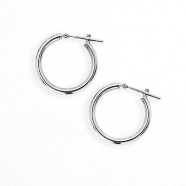 美品　エステール購入　プラチナフープピアス プラチナ フープ ピアス（0202-3545-0019）｜ESTELLE(エステール