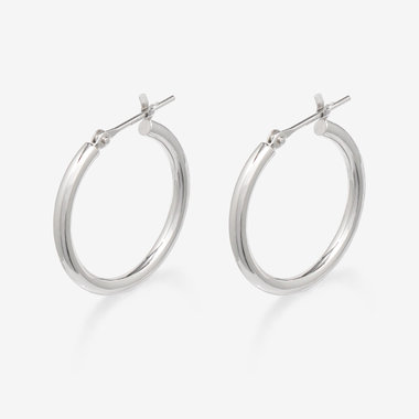 【Ear Jewelry】プラチナ フープ ピアス