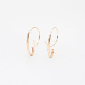 【WEB限定】K10 イエローゴールド フック ピアス