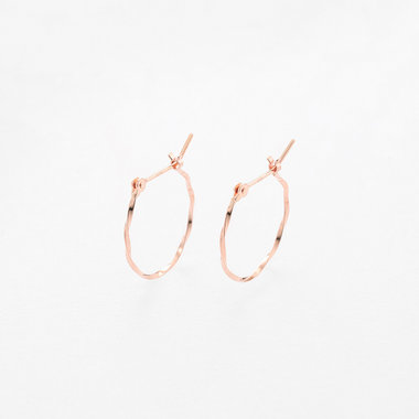 【WEB限定】K10 ピンクゴールド フープ ピアス