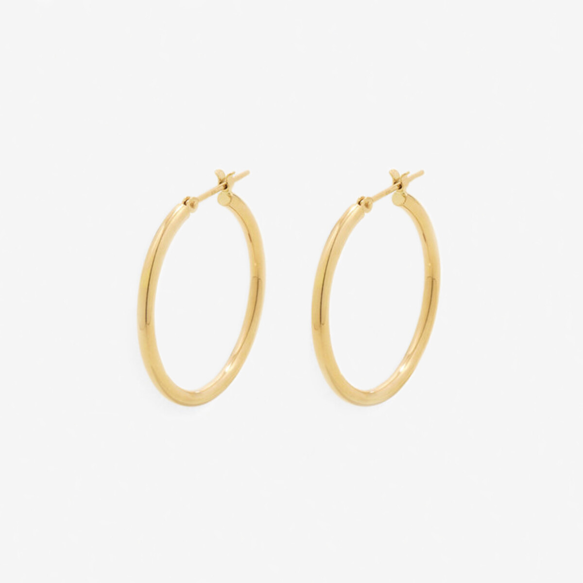 K18 ピンクゴールド フープ ピアス（20mm）（0202-1794-0012 