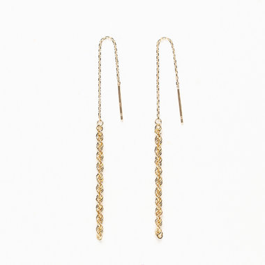 【WEB限定】K10 イエローゴールド アメリカン ピアス