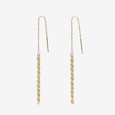【WEB限定】K10 イエローゴールド アメリカン ピアス