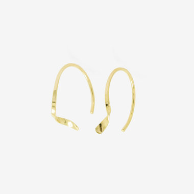 K10 イエローゴールド フック ピアス