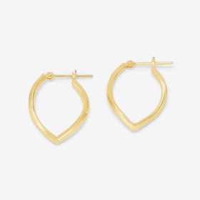 K18 イエローゴールド フープ ピアス