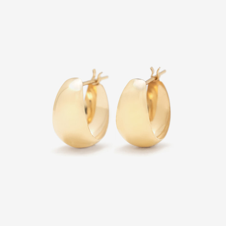 K10 イエローゴールド フープ ピアス（0202-3383-0019）｜ESTELLE