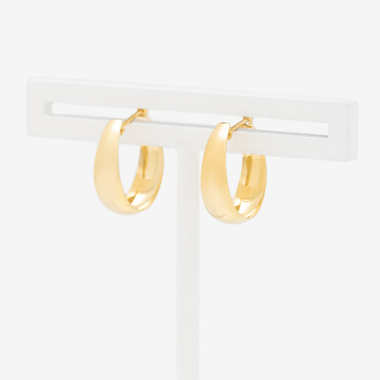 ESTELLE エステール K18 イエローゴールド フープ ピアス イエローゴールド