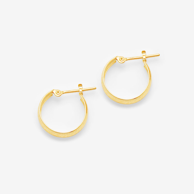 ESTELLE エステール K10 イエローゴールド フープ ピアス イエローゴールド