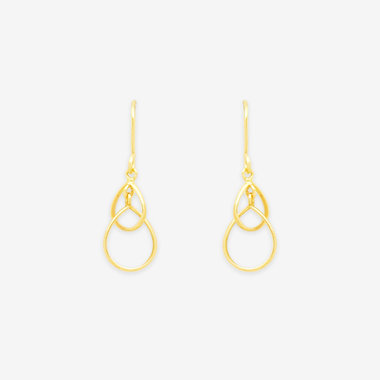 K10 イエローゴールド しずく フック ピアス