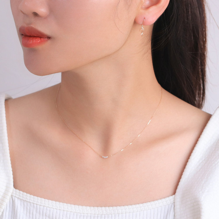 ESTELLE エステール K10 イエローゴールド しずく フック ピアス イエローゴールド