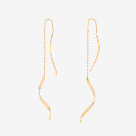 K10 イエローゴールド アメリカン ピアス