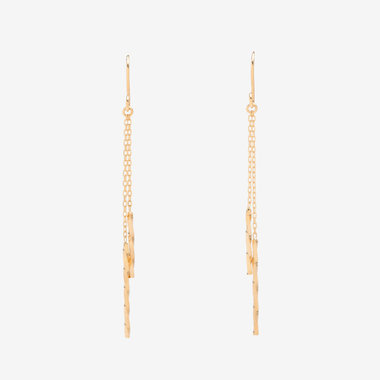 K10 イエローゴールド フック ピアス