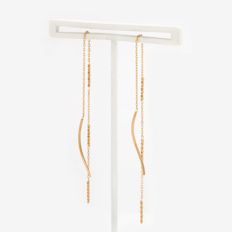 ESTELLE エステール K10 イエローゴールド アメリカン ピアス イエローゴールド