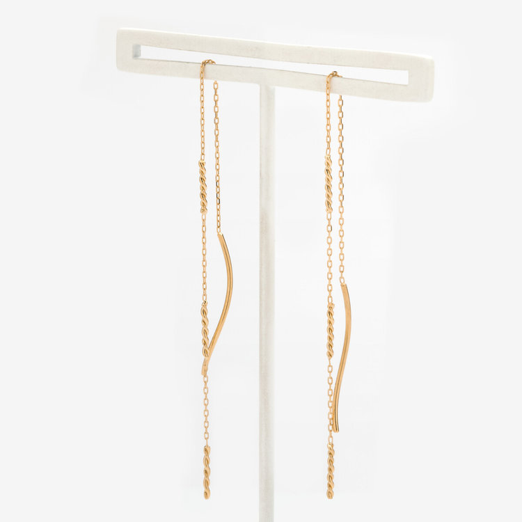 ESTELLE エステール K10 イエローゴールド アメリカン ピアス イエローゴールド