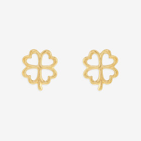 【公式サイト限定】K10 イエローゴールド クローバー ピアス