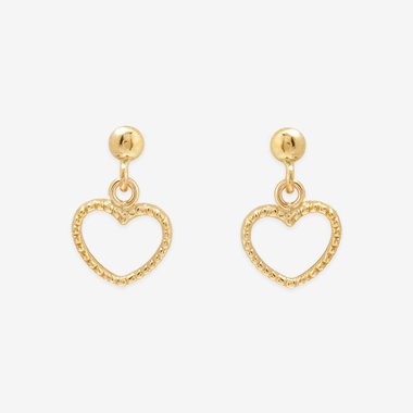 【公式サイト限定】K10 イエローゴールド ハート ピアス