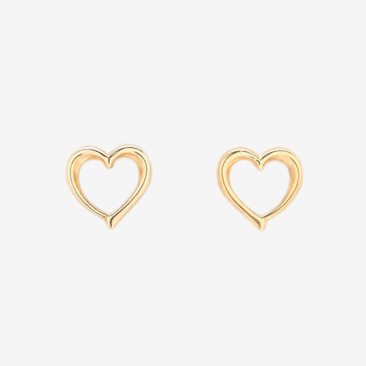 【国内即発】Dorothy Perkins☆Pinkスネークハートピアス 公式サイト限定】K10 イエローゴールド ハート ピアス（0202