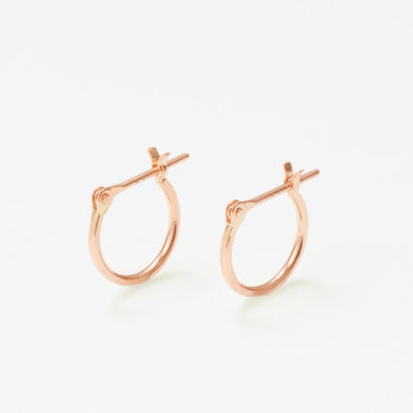 K10 ピンクゴールド フープ ピアス（0202-3528-0019）｜ESTELLE