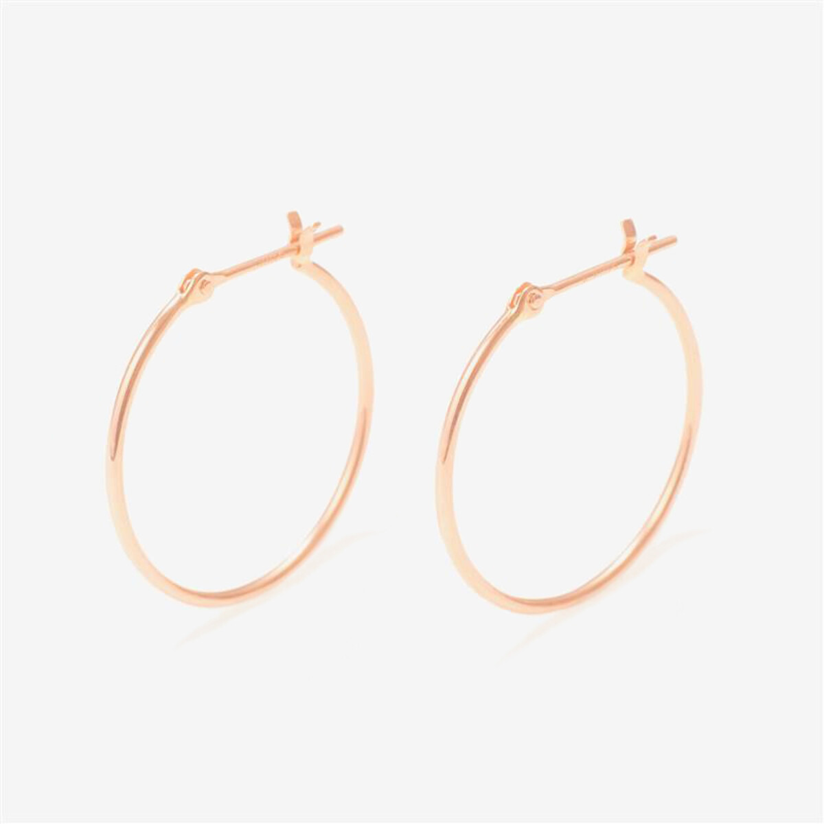 Ear Jewelry】K10 ピンクゴールド フープピアス（0202-0990-0017