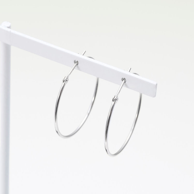 ESTELLE エステール プラチナ フープ ピアス プラチナム