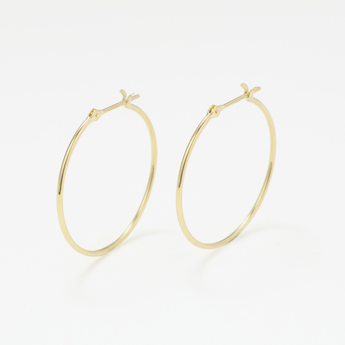 K18 ピンクゴールド フープ ピアス（0202-1795-0011）｜ESTELLE