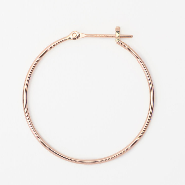 ESTELLE エステール K10 ピンクゴールド フープ ピアス ピンクゴールド