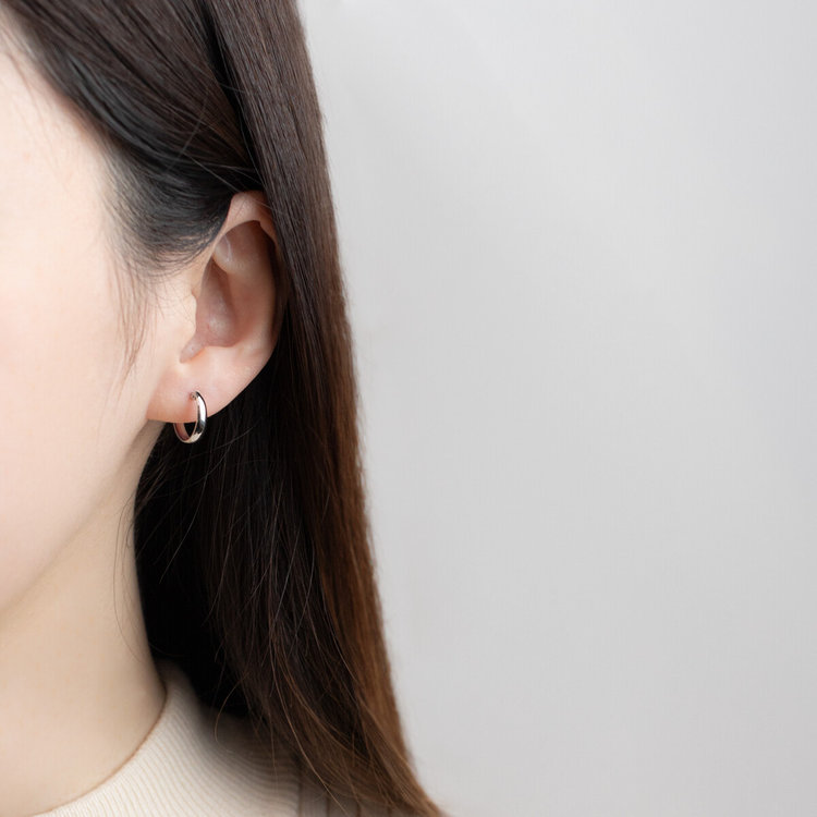 ESTELLE エステール プラチナ フープ ピアス プラチナム