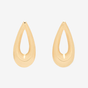 K10 イエローゴールド しずく ピアス