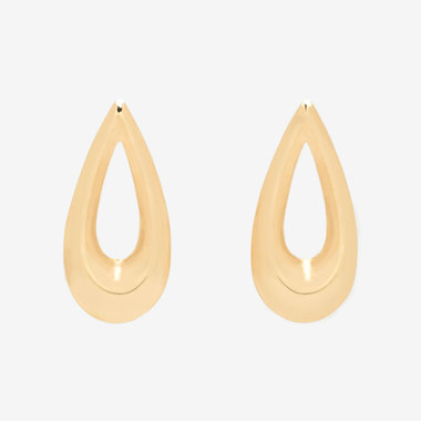 K10 イエローゴールド しずく ピアス