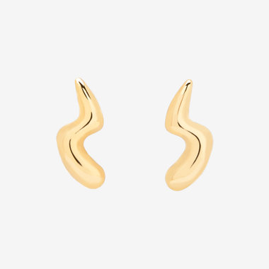 K10 イエローゴールド ピアス