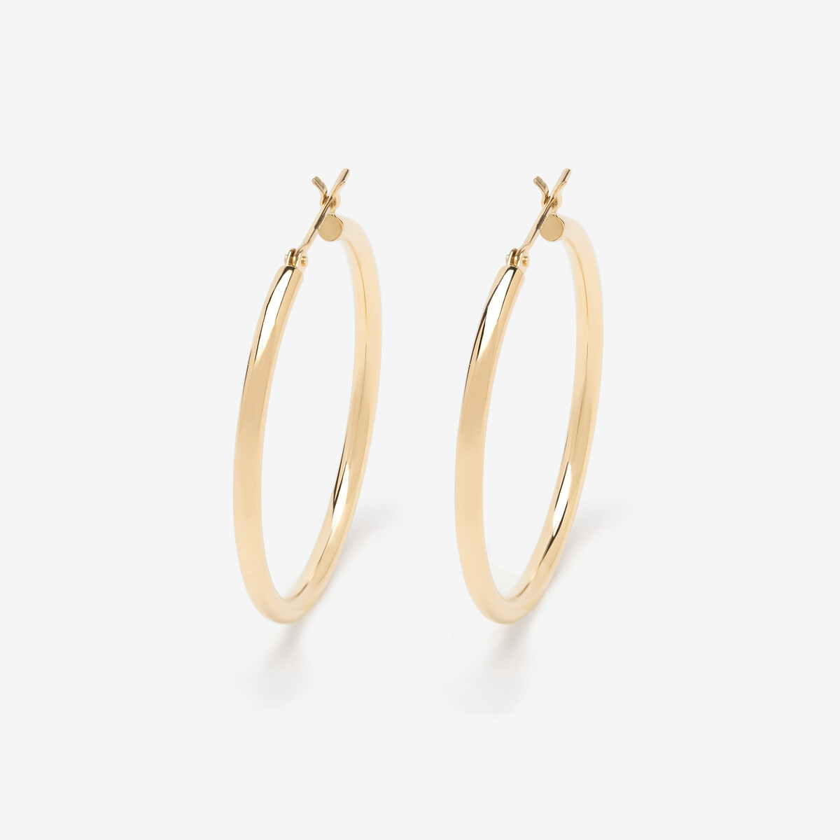 K18 イエローゴールド フープ ピアス（0202-3391-0019）｜ESTELLE