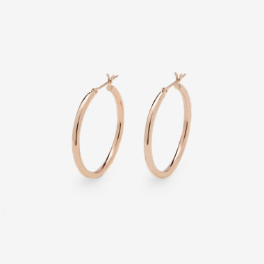 K18 ピンクゴールド フープ ピアス