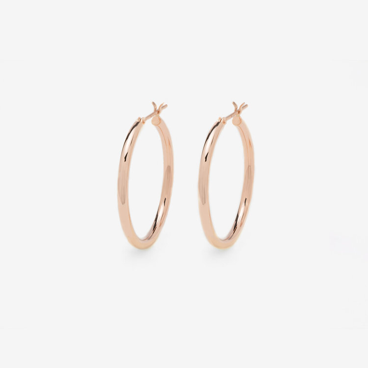 魅力の K10 ピアス（0202-3662-0019）｜ESTELLE フープ ピンクゴールド アクセサリー
