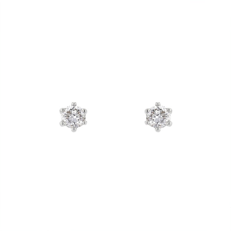 プラチナ ダイヤモンド ピアス（0.2ct）（0212-0630-0022