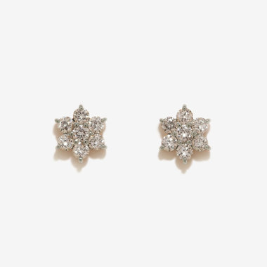 プラチナ ダイヤモンド ピアス（0.3ct）