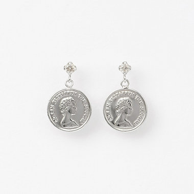 【WEB限定】K10 ホワイトゴールド ダイヤモンド ピアス