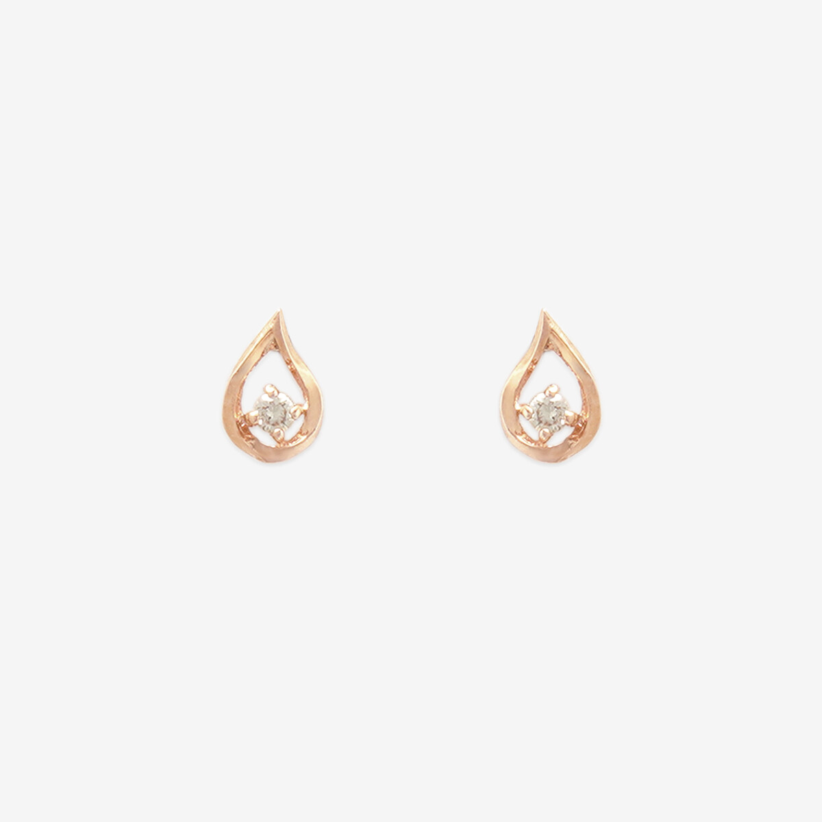 WEB限定】K10 イエローゴールド ダイヤモンド しずく ピアス（0212