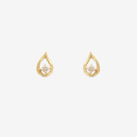 【WEB限定】K10 イエローゴールド ダイヤモンド しずく ピアス