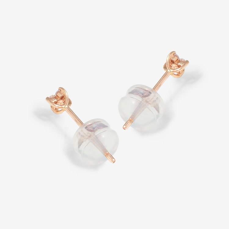 ESTELLE エステール 【WEB限定】K10 ピンクゴールド ダイヤモンド フラワー ピアス ピンクゴールド