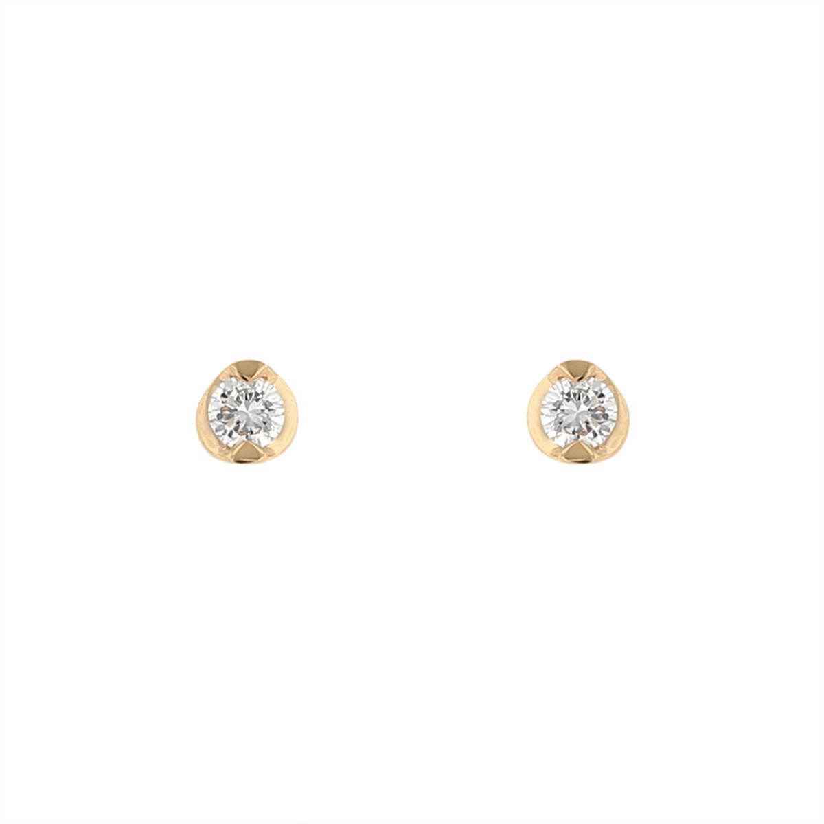 WEB限定】K10 ピンクゴールド ダイヤモンド ピアス（0212-1073
