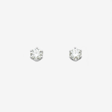 【Heart＆Cupid】プラチナ ダイヤモンド ピアス（0.2ct）<H&C証明カード/スコープ付>