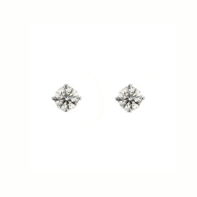 【Heart＆Cupid】プラチナ ダイヤモンド ピアス（0.2ct）<H&C証明カード/スコープ付>