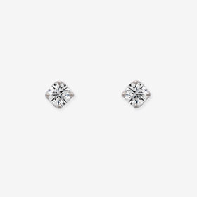 プラチナ ダイヤモンド ピアス（0.2ct）<H&C証明カード/スコープ付>