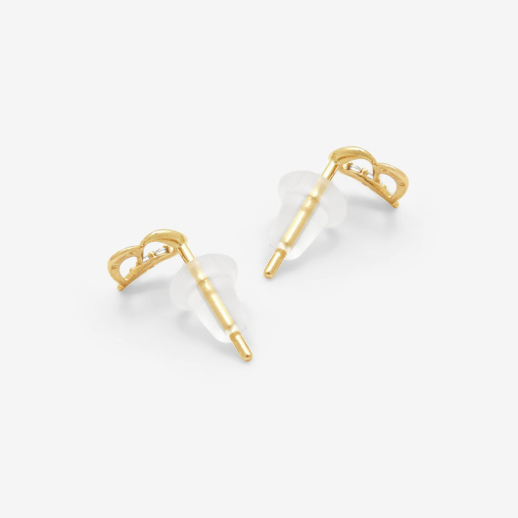 ESTELLE エステール 【公式サイト限定】【Best Price】K10 イエローゴールド ダイヤモンド ハート ピアス イエローゴールド