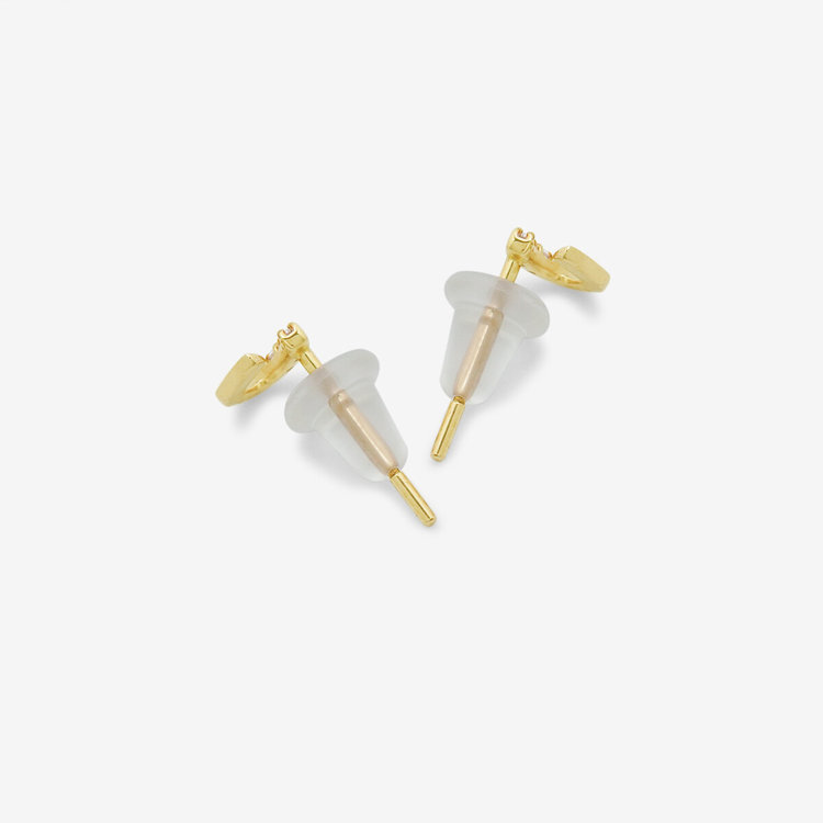 ESTELLE エステール 【WEB限定】【Best Price】K10 イエローゴールド ダイヤモンド 馬蹄 ピアス イエローゴールド