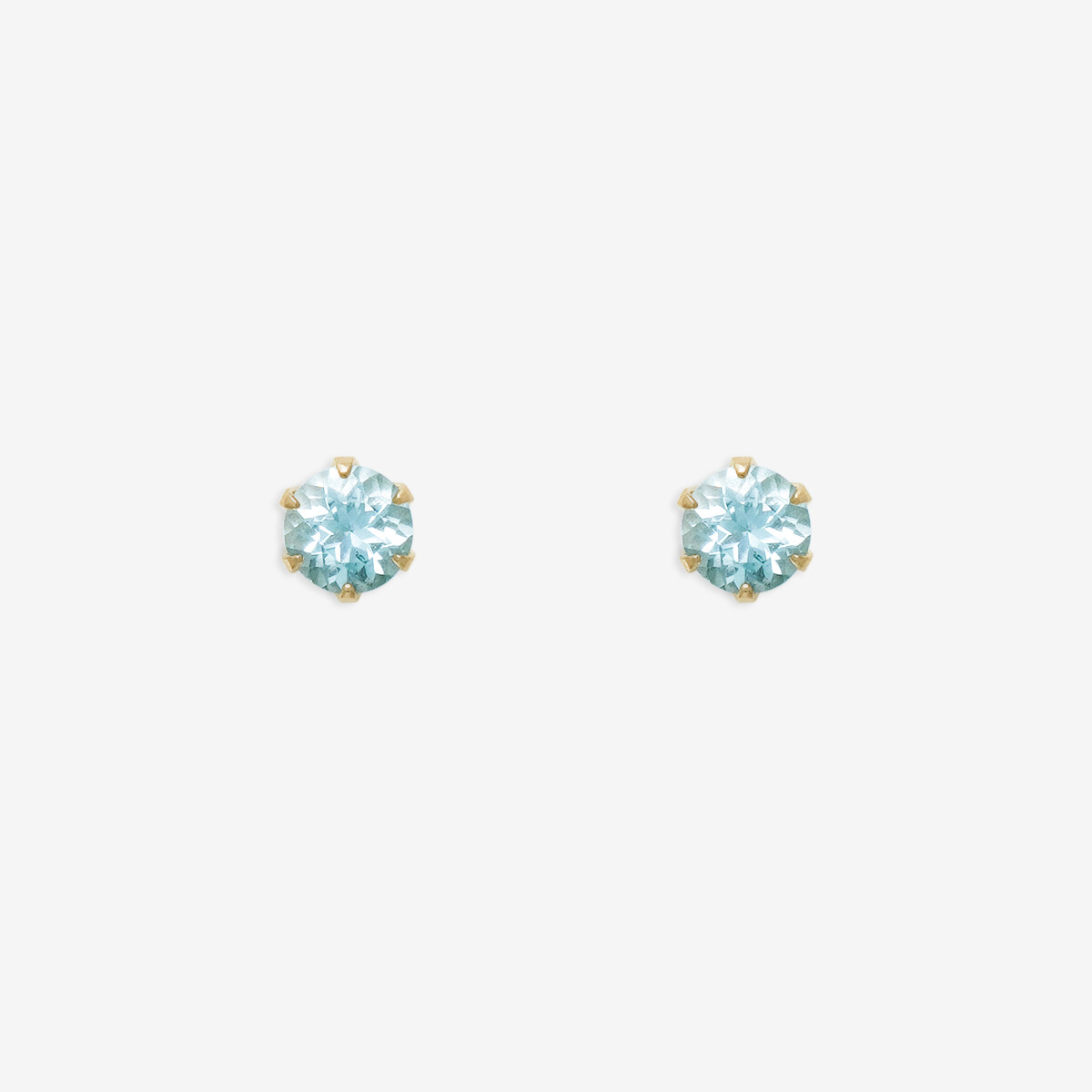 花型のアクアマリンピアス　18金 楽天市場】アクアマリンピアス ホワイトゴールド ピアス アクア